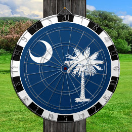 South Carolina Dartboard & Carolina Flagga / board Darttavla