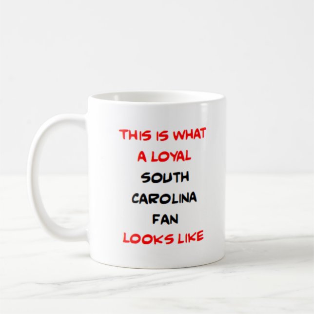 south carolina fan, loyal kaffemugg (Vänster)