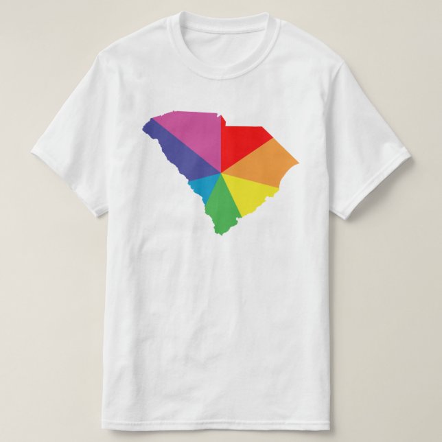 South Carolina färgbristning T-shirt (Design framsida)