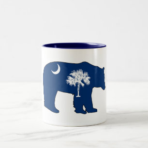 South Carolina Flag Björn Två-Tonad Mugg