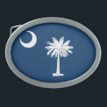 South Carolina flagga<br><div class="desc">Spänner fast det ovala bältet för den South Carolina flagga</div>