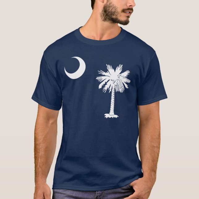 South Carolina flagga, American flagga T-Shirt (Framsida)