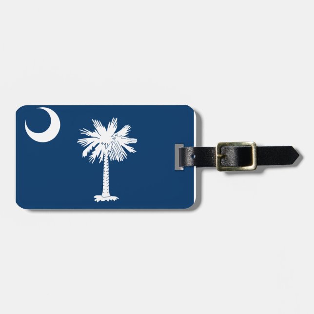 South Carolina flagga Bagagebricka (Horisontell Framsida)