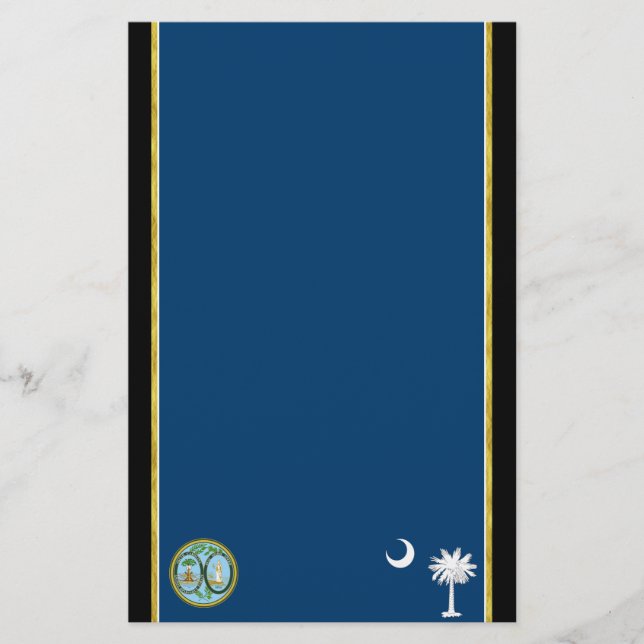 South Carolina flagga Brevpapper (Framsida)