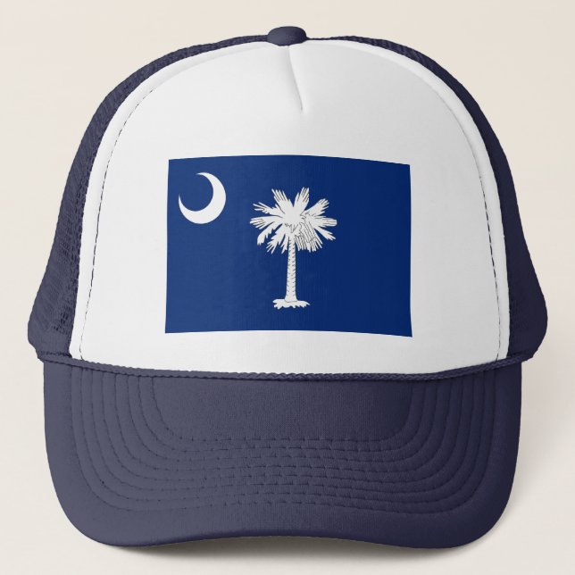 South Carolina Flagga Hat Truckerkeps (Framsida)