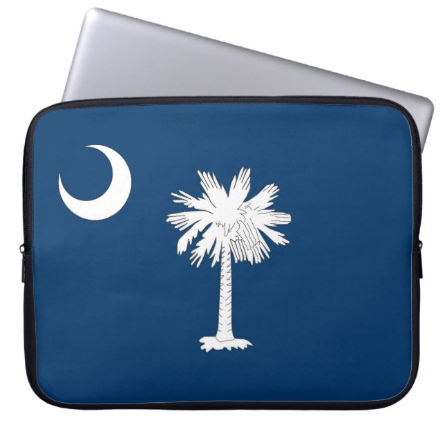 South Carolina Flagga Laptop Fodral (Framsidan)