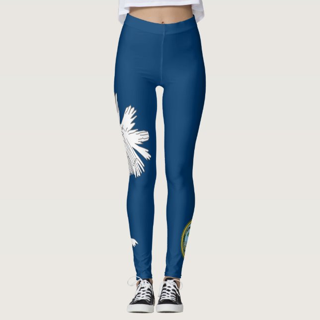 South Carolina flagga Leggings (Framsida)