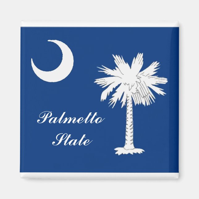 South Carolina Flagga Magnet (Framsidan)