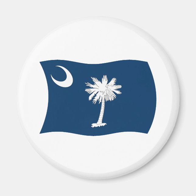 South Carolina Flagga Magnet (Framsidan)
