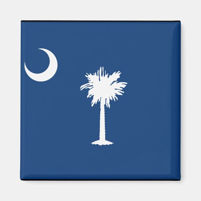 SOUTH CAROLINA FLAGGA MAGNET (Framsidan)
