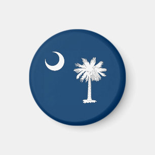 South Carolina Flagga Magnet