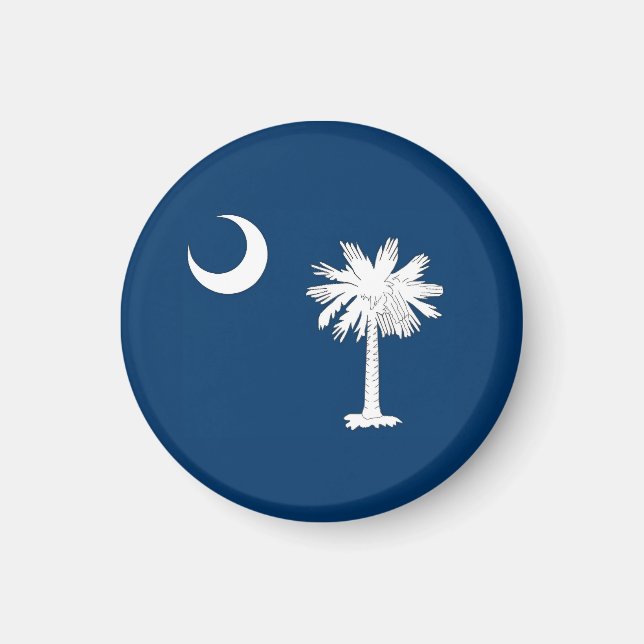 South Carolina Flagga Magnet (Framsidan)