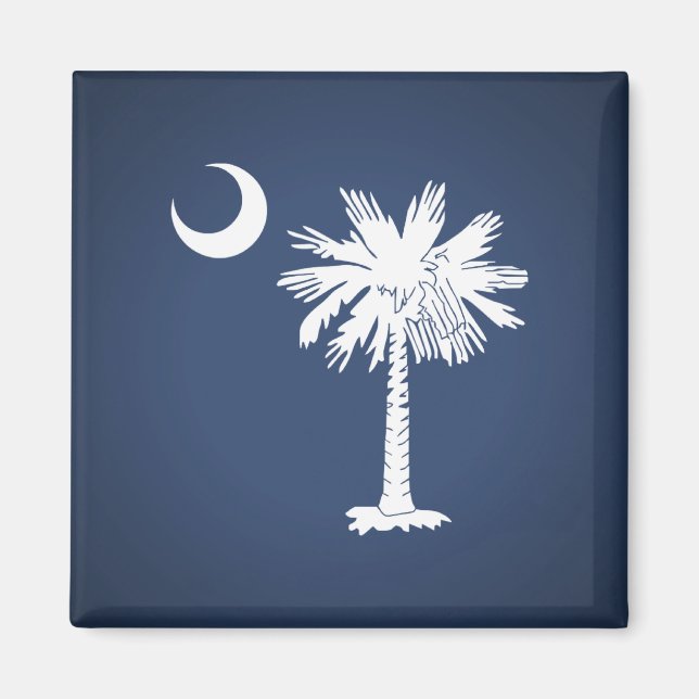 South Carolina Flagga Magnet (Framsidan)