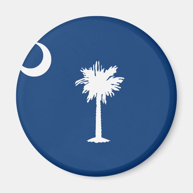 SOUTH CAROLINA FLAGGA MAGNET (Framsidan)