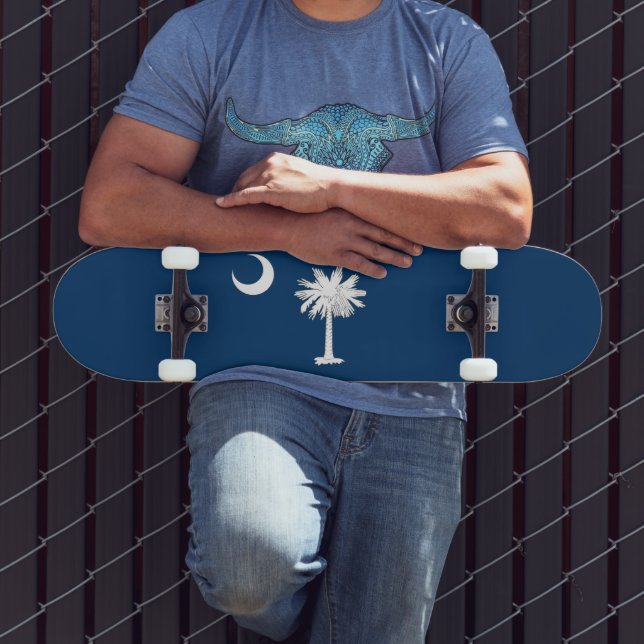 South Carolina Flagga Mini Skateboard Bräda 18,5 Cm (Utomhus 3)