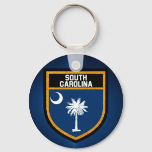 South Carolina Flagga Nyckelring