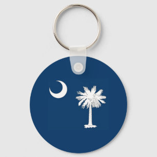 South Carolina Flagga Nyckelring