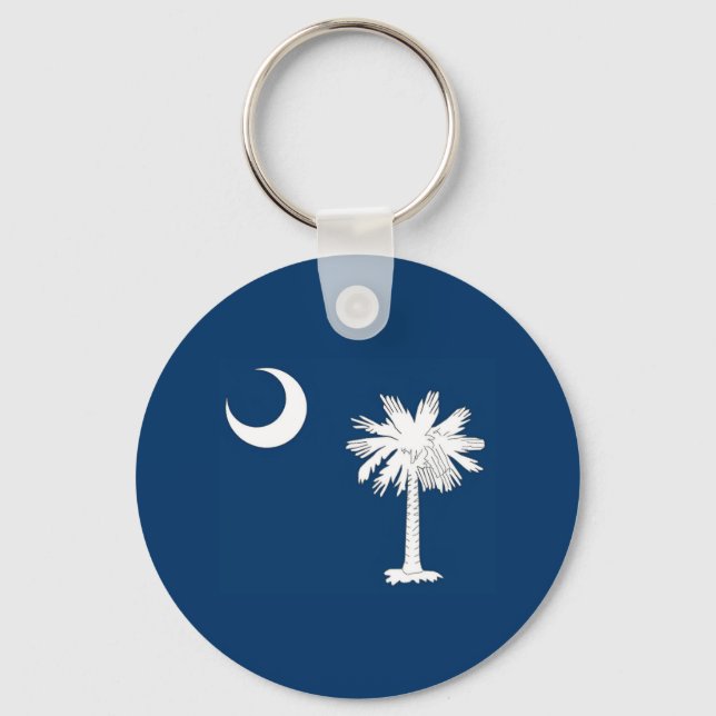 South Carolina Flagga Nyckelring (Framsida)