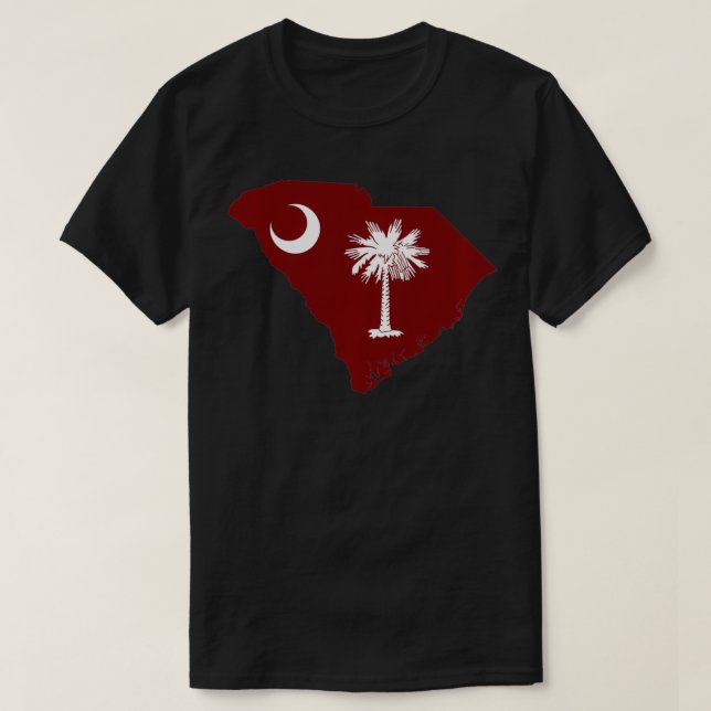South Carolina Flagga och Statlig flagga Classic S T Shirt (Design framsida)