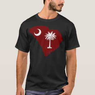 South Carolina Flagga och Statlig flagga Classic S T Shirt