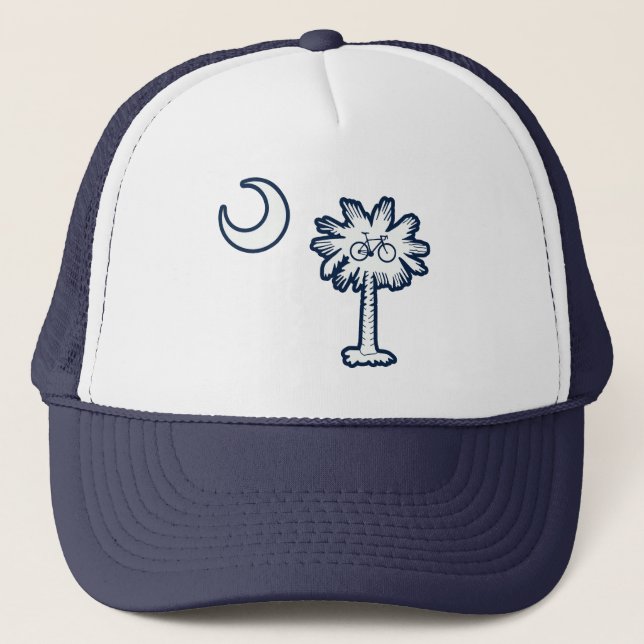 South Carolina Flagga Palmträd Cykel Keps (Framsida)