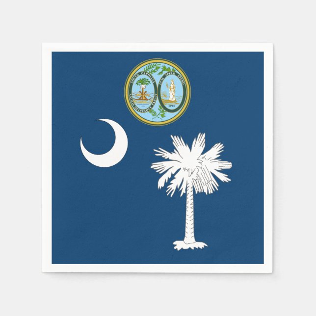 South Carolina flagga Pappersservett (Framsidan)