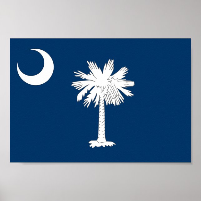 South Carolina Flagga Poster (Framsidan)