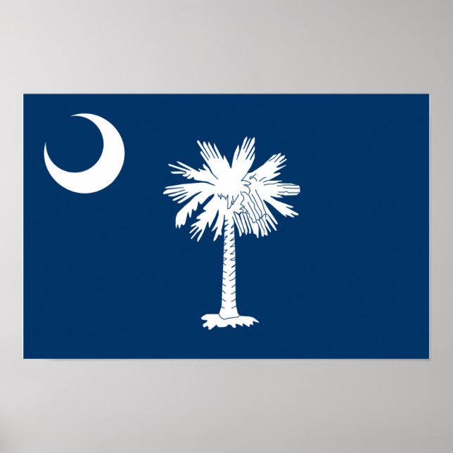 South Carolina Flagga Poster (Framsidan)