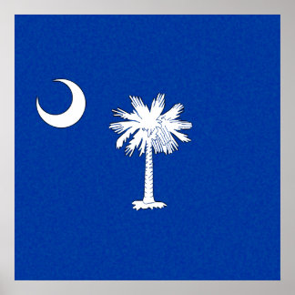 SOUTH CAROLINA FLAGGA POSTER