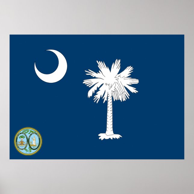 South Carolina flagga Poster (Framsidan)
