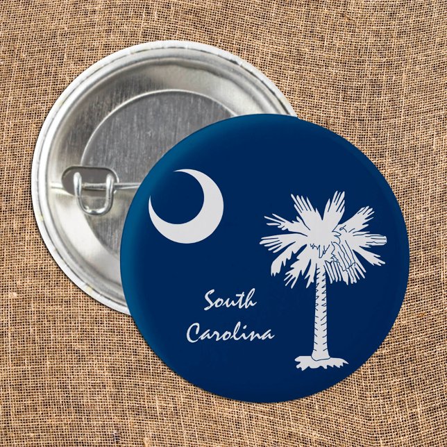 South Carolina Flagga & S Carolina State USA/sport Knapp (Skapare uppladdad)