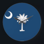South Carolina Flagga Stor Klocka<br><div class="desc">South Carolina Flagga</div>