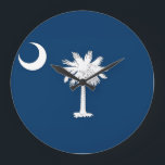 South Carolina Flagga Stor Klocka<br><div class="desc">South Carolina Flagga</div>
