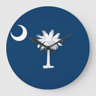 South Carolina Flagga Stor Klocka