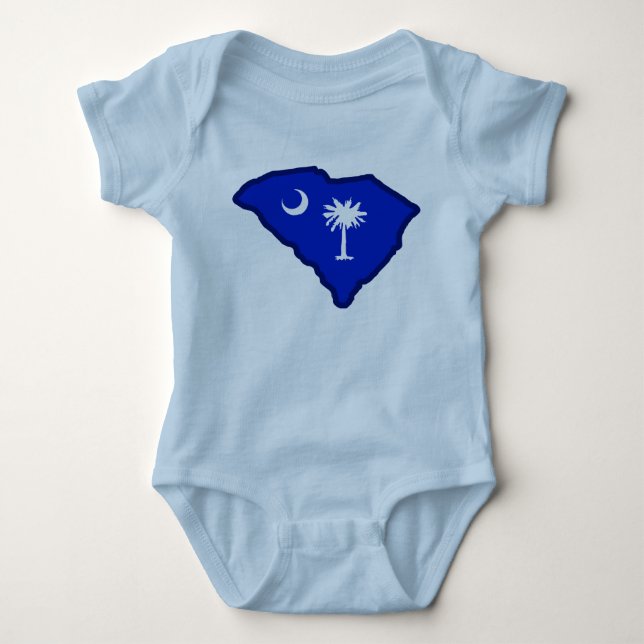 South Carolina Flagga T Shirt (Framsida)