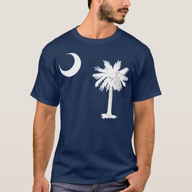 South Carolina flagga Tee Shirt (Framsida)