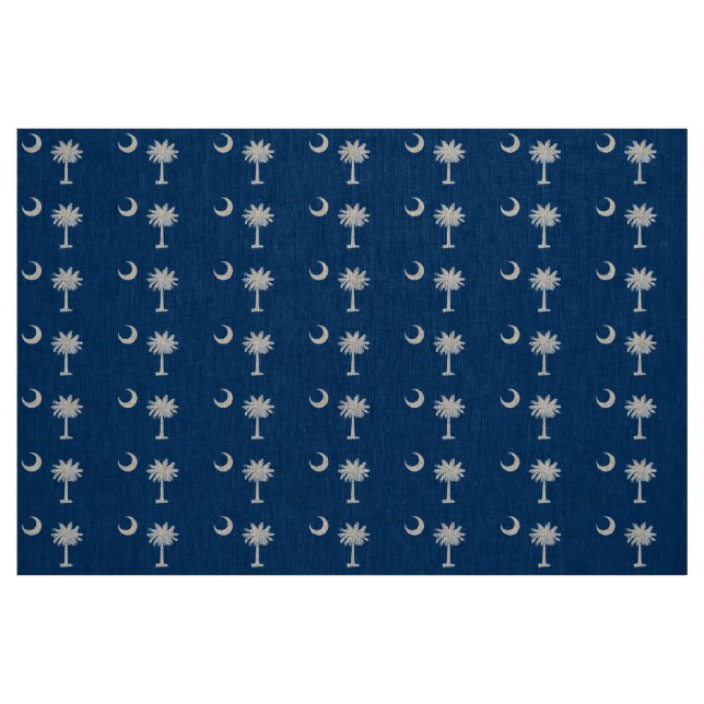 South Carolina Flagga Tyg (Fat Quarter)