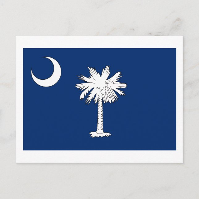 South Carolina Flagga vycard Vykort (Framsida)