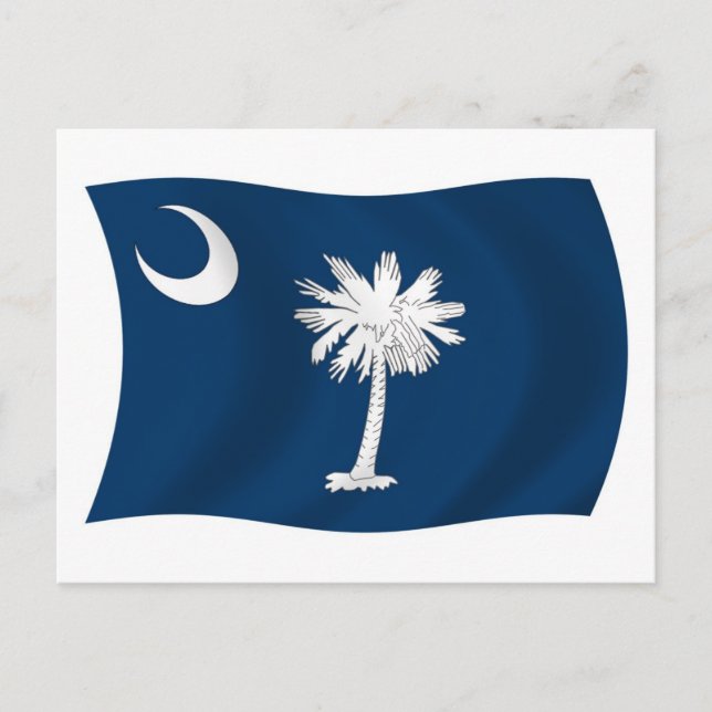 South Carolina Flagga vycard Vykort (Framsida)
