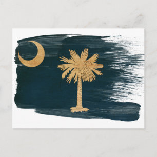 South Carolina flaggavykort Vykort