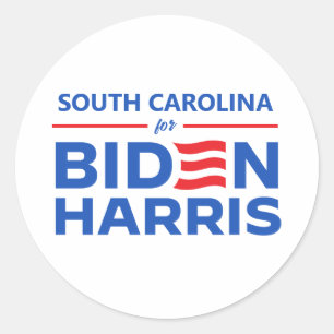 South Carolina for Biden Harris Runt Klistermärke