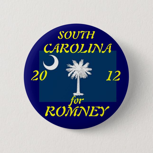 South Carolina för Romney 2012 Knapp (Framsida)