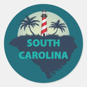 South Carolina, Förenta staterna Runt Klistermärke