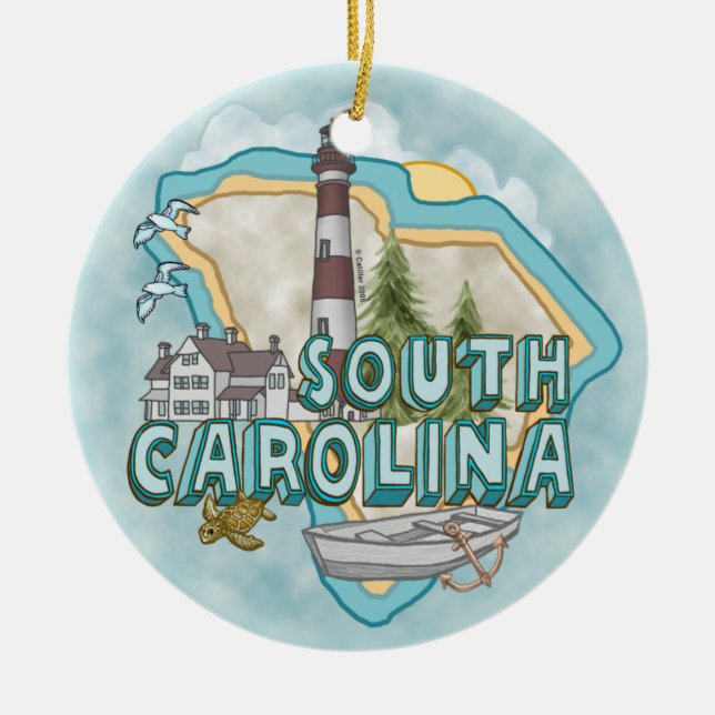 South Carolina fyr ornament (Framsidan)