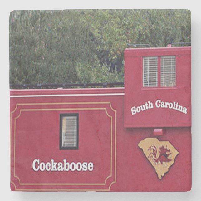 South Carolina Gamecocks Cockaboose Underlägg. Underlägg Sten (Framsidan)