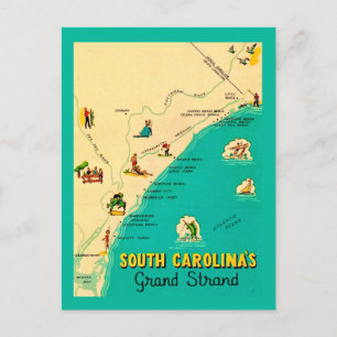 South Carolina Grand Strand vykort