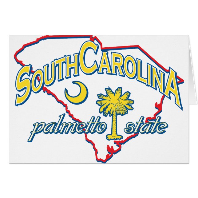 South Carolina Hälsningskort (Framsidan Horizontal)