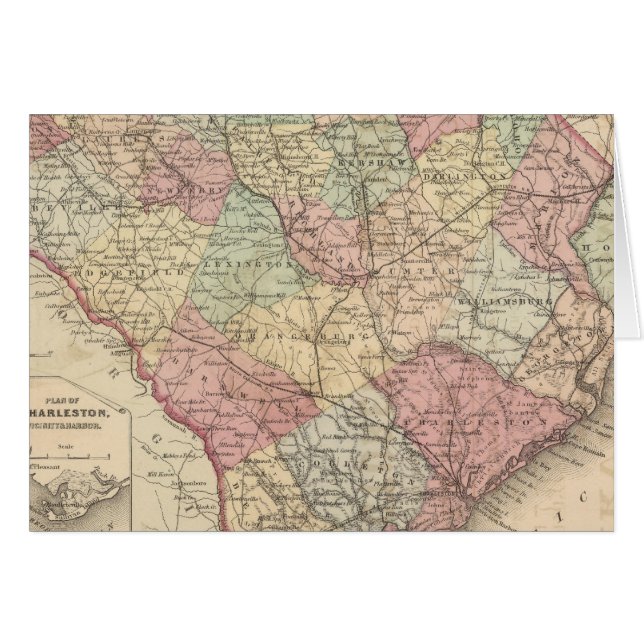 South Carolina Hälsningskort (Framsidan Horizontal)