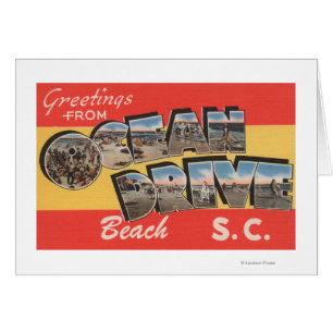 South Carolina - havdrevstrand Hälsningskort