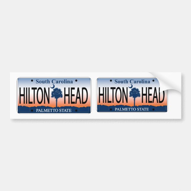 South Carolina Hilton Head Bildekal (Framsidan)